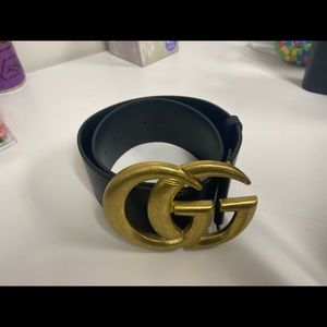 Wide Gucci Belt (DOUBLE G LOGO)